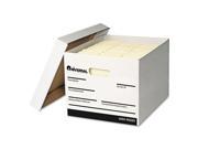 Universal 95225 Extra Strength Storage Box Letter Legal 12 x 15 x 10 White 12 Carton