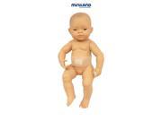 Miniland Educational 31006 Newborn asian baby girl with navel gauze 42cm 16 4 8 Polybag