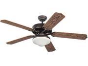 5WF52RBD L Weatherford 52 in. Deluxe Roman Bronze Ceiling Fan With American Walnut Blades