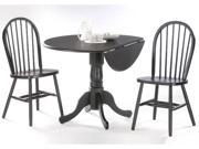 International Concepts K46 42DP C212 2 Set of 3 pcs 42 in. Dual Drop Leaf Table with 2 Windsor Chairs