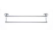 JVJHardware 21448 Plain 24 in. Double Towel Bar Set Concealed Screw Chrome