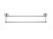 JVJHardware 22648 Roped 24 in. Double Towel Bar Set Concealed Screw Chrome
