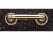 JVJHardware 28802 Renaissance 2 Post Paper Holder with Extended Posts Concealed Screw Polished Brass