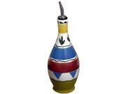 European Gift 2364 029Z Hand Painted Italian Ceramics El Santana Oil Cruet 9.5 in. Tall