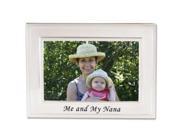 Lawrence Frames 508264 Lawrence Frames Brushed Metal 4x6 Me and My Nana Picture Frame Sentiments Collection