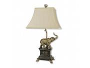 Ore International 8203 Elephant Table Lamp Antique Gold