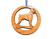 CAMIC designs DOG002N Laser Etched Boxer Dog Ornaments Set of 6