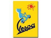 Vespa Gallery Wrapped 24x32 Canvas Art