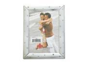 Lawrence Frames 205080 Lawrence Frames Brushed Silver 8x10 Metal Picture Frame Decorated with Crystals