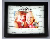 Sixtrees WD81846 4 x 6 Urban Clip Sisters Picture Frame