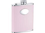 Visol VF1123 Daydream Pink Leather Stainless Steel 6oz Hip Flask