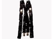 Dress Up America 639 Black Squined Suspenders