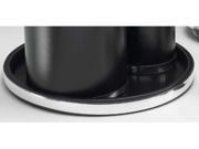 Kraftware 67530 Sophisticates Black with Polished Chrome Deluxe 14 Inch Tray