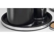 Kraftware 68530 Sophisticates Black with Brushed Chrome Deluxe 14 Inch Tray