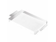 Kraftware 32729 Fishnet Rect. Handled Galery Tray 20 In. X 11.5 In. White