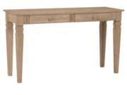 International Concepts OT 60S2 Java sofa table with 2 drawers Unfinished