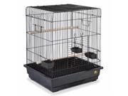 Prevue Hendryx Square Roof Parrot Cage in Black SP25217B B