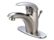 Kingston Brass FS6408WLL Fauceture FS6408WLL Wilton Single Handle 4 in. Centerset Lavatory Faucet Satin Nickel