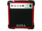 Kona KCA15RD 10 Watt Amplifier 5 in. Speaker 1 Input Red