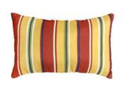 Greendale Home Fashions OC5811S2 CARNIVAL Rectangle Outdoor Accent Pillows Set of Two Carnival Stripe