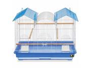 Prevue Hendryx Triple Roof Bird Cage Blue White SP1804TR 1