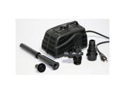Koolscapes PJ 530 Pond Jet 530 GPH Pond Pump with fountain heads diverter and riser