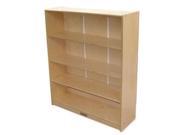 Early Childhood Resource ELR 17101 4 Shelf Bookcase Birch in Natural Finish