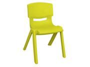 Early Childhood Resource ELR 0557 YE Plastic Stack Chair Yellow