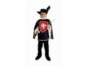 RG Costumes 90077 R L Musketeer Red Costume Size Child Large
