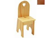 Little Colorado 022HOHT Solid Back Heart Kids Chair in Honey Oak