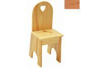 Little Colorado 022NAHT Solid Back Heart Kids Chair in Natural