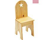 Little Colorado 022SPST Solid Back Star Kids Chair in Soft Pink