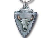 Siskiyou Gifts KR158E Key Ring Buffalo Skull On Arrowhead