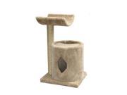 Molly and Friends 36 Tan Two Tier Cat Scratching Post