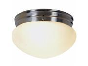 Quality Home Items 617593 Contemporary Fluorescent Lighting Collection Flush Mount 2 Light Brushed Nickel