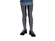 Costumes For All Occasions DG14391 Pantyhose Bone Lace Bk Child