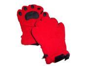 BearHands KF1000 RED Youth Small Fleece Mittens Red