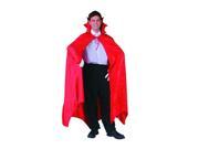 RG Costumes 75037 R Full Length Velvet Dracula Cape Red