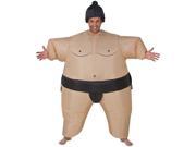 Gemmy Industries HK 179661 Inflatable Sumo Adult Costume Tan One Size
