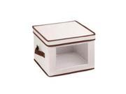 Honey Can Do SFT 02063 Natural Canvas Medium Window Storage Box