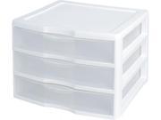 Sterilite 3 Drawer ClearView Storage Organizer 20938003 Pack of 3