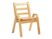 Angeles B78C11 11 in. Naturalwood Chair