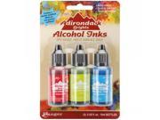 Adirondack Brights Alcohol Ink .5 Ounce 3 Pkg Dockside Picnic Watermln Citrus Sailboat
