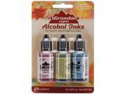 Adirondack Lights Alcohol Ink .5 Ounce 3 Pkg Countryside Shell Pink Willow Cloudy Blu