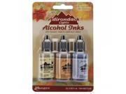 Adirondack Lights Alcohol Ink .5 Ounce 3 Pkg Wildflowers Lemonade Peach Bellini Peri