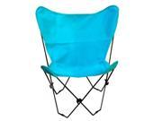 Algoma Net Company 4053 51 Butterfly Chair and Cover Combination with Black Frame Teal