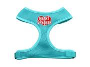 Mirage Pet Products 70 29 LGAQ Heart Breaker Soft Mesh Harnesses Aqua Large