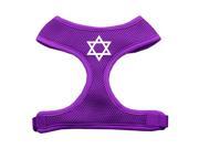 Mirage Pet Products 70 26 SMPR Star of David Screen Print Soft Mesh Harness Purple Small