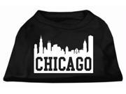 Mirage Pet Products 51 66 MDBK Chicago Skyline Screen Print Shirt Black Med 12