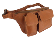 Piel Leather 2120 Waist Bag With Phone Pocket Saddle